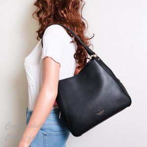 NWT Kate Spade Leila Medium Shoulder Bag in Black